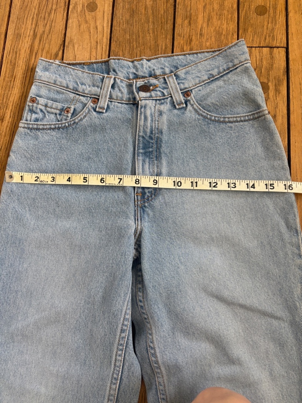 Vintage Levi’s 512 Slim Fit Straight Leg Light Wash Jeans USA / Juniors - Picture 15 of 16